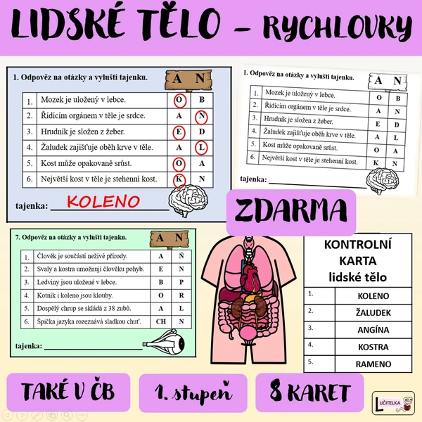Lidské tělo - rychlovky 