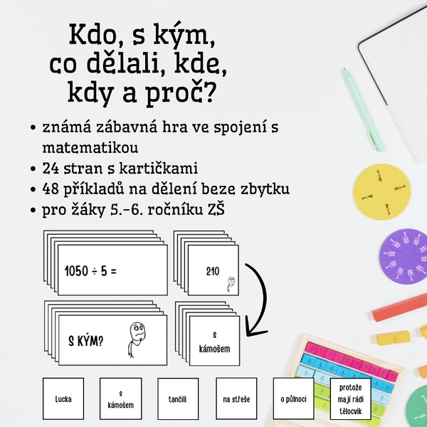 Matematika - kdo, s kým, co dělali, kde, kdy a proč? (dělení beze zbytku)