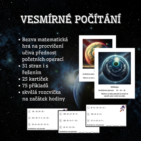 Vesmírné počítání (přednost početních operací)