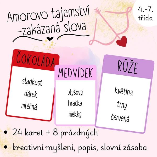 Amorovo tajemství se zakázanými slovy