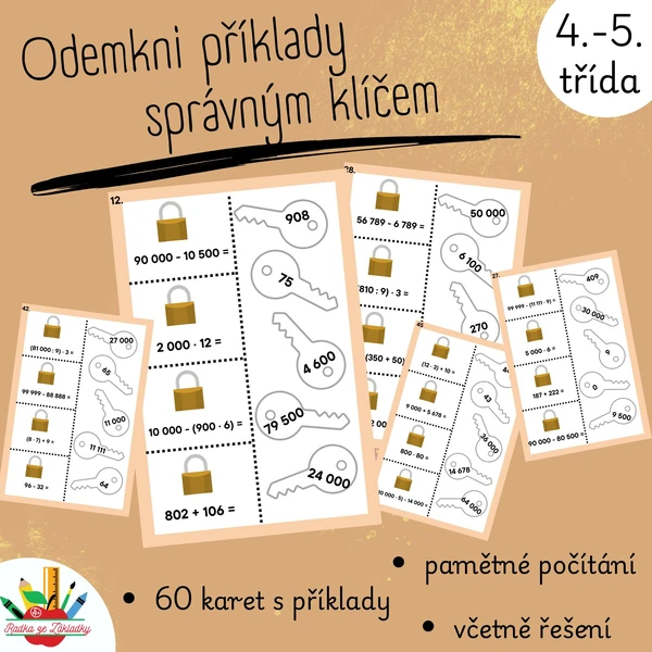 Odemkni příklady správným klíčem