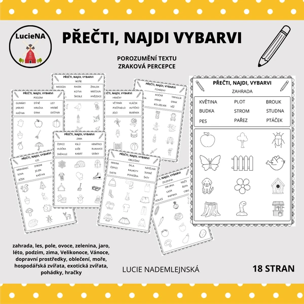 PŘEČTI, NAJDI, VYBARVI
