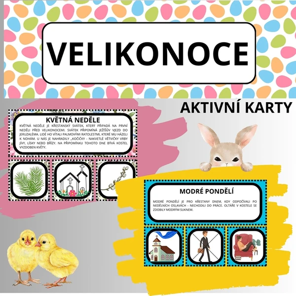 AKTIVNÍ PRACOVNÍ KARTY: VELIKONOCE