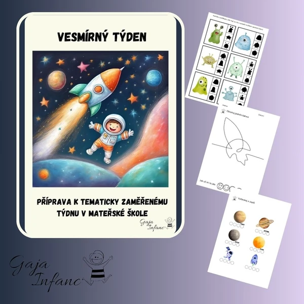 🚀 Vesmírný týden – tematické aktivity pro děti 🌍✨