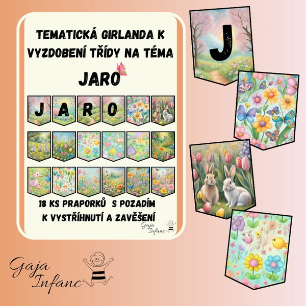 🌸 Jarní girlanda 🌼✨