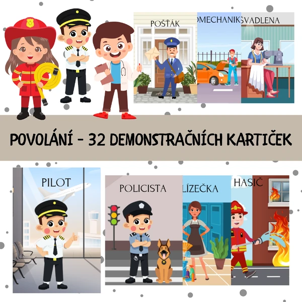 Povolání - demonstrační kartičky