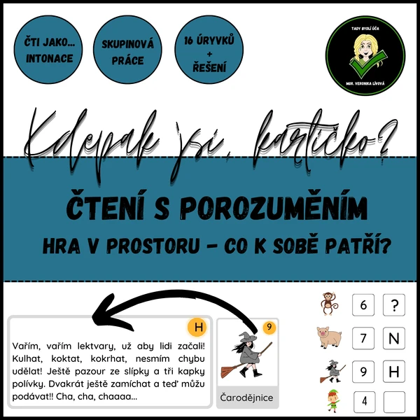Hledej, čti a přiřaď - zábavné čtení