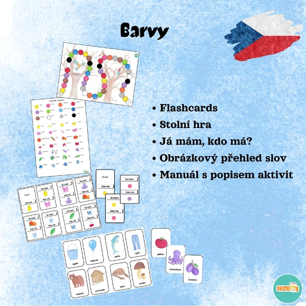 Sada aktivit - barvy