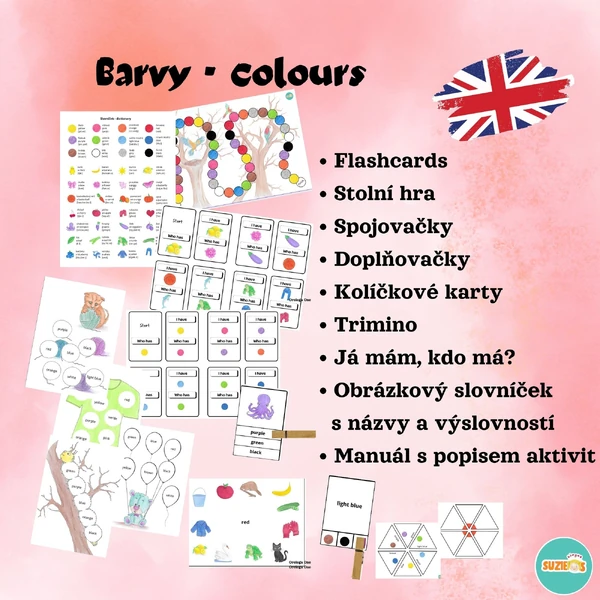 Sada aktivit barvy - colours