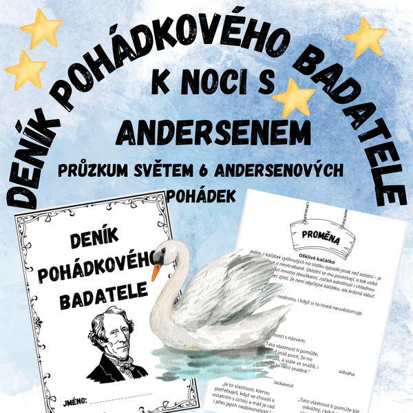 Deník pohádkového badatele - H. Ch. Andersen - průzkum 6 pohádkami