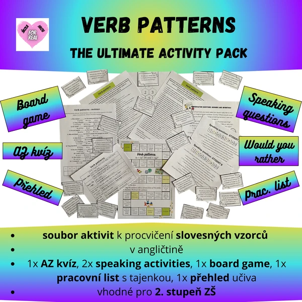Verb patterns - the ultimate activity pack