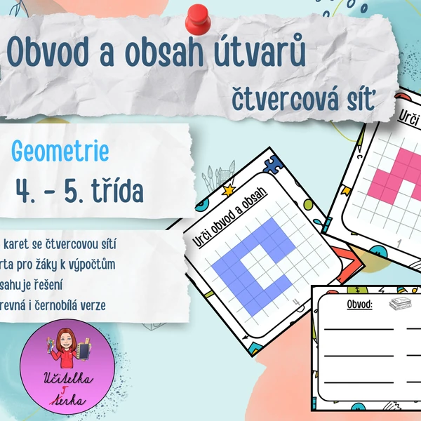 Obvod a obsah útvarů ve čtvercové síti