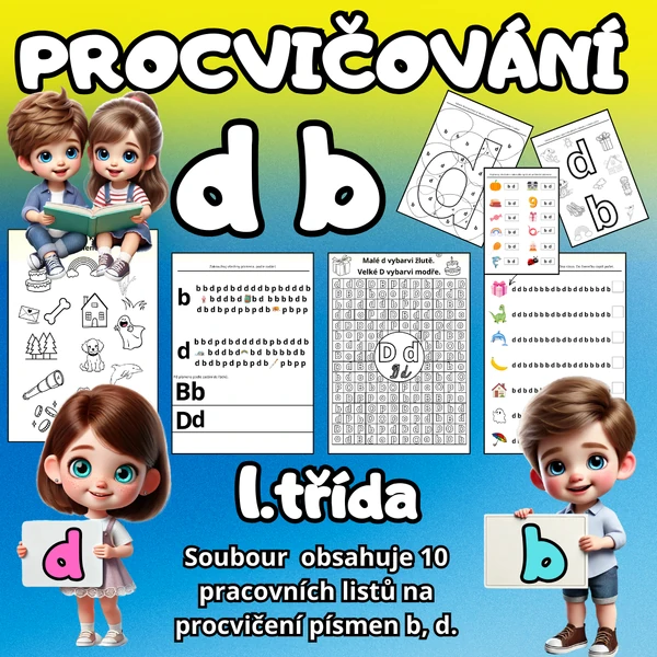 PROCVIČOVÁNÍ b d - 1. třída
