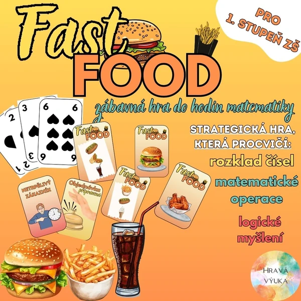 Fast food - rozklad čísel, matematické operace, logické myšlení