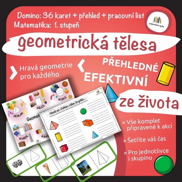 Domino: Geometrická tělesa