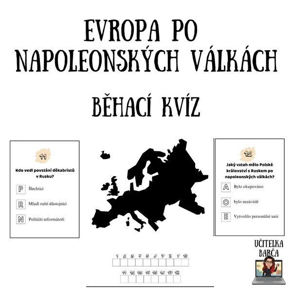 Běhací kvíz - Evropa po napoleonských válkách