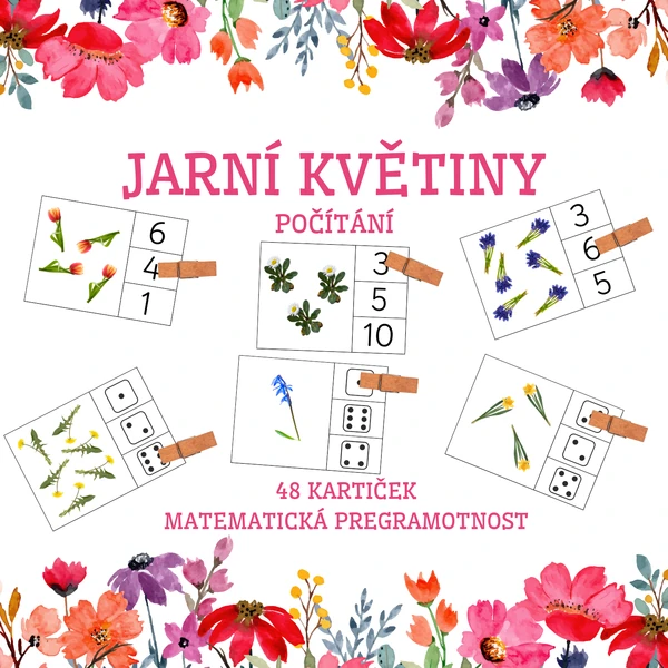 JARNÍ KVĚTINY - počítání