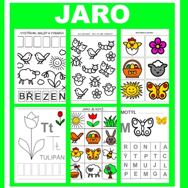 Jaro - pracovní listy