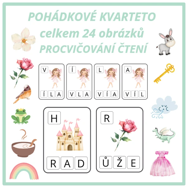 Pohádkové KVARTETO :učíme se číst