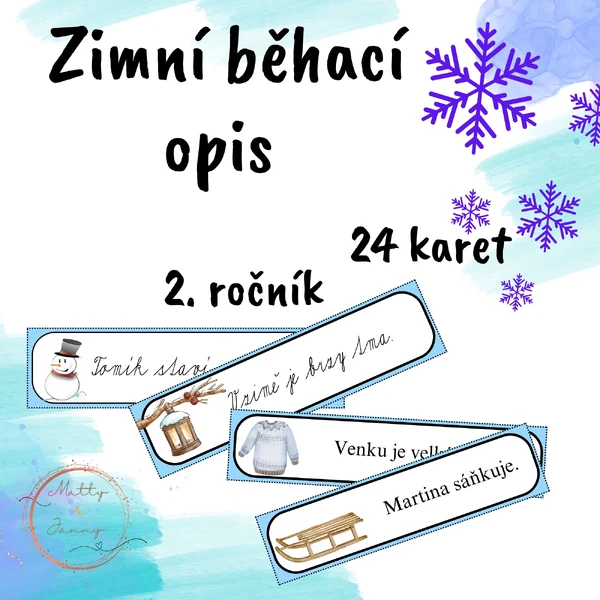 Zimní opis vět - 2. třída