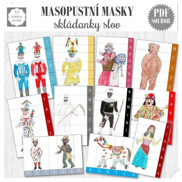 SKLÁDANKY SLOV MASOPUST