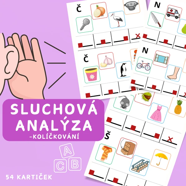 Sluchová analýza - kolíčkování