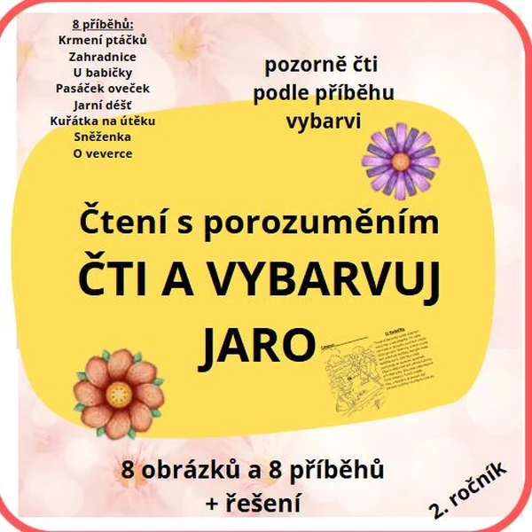 Čti a vybarvuj - JARO 