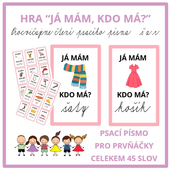 Čteme psací písmo s Š a R