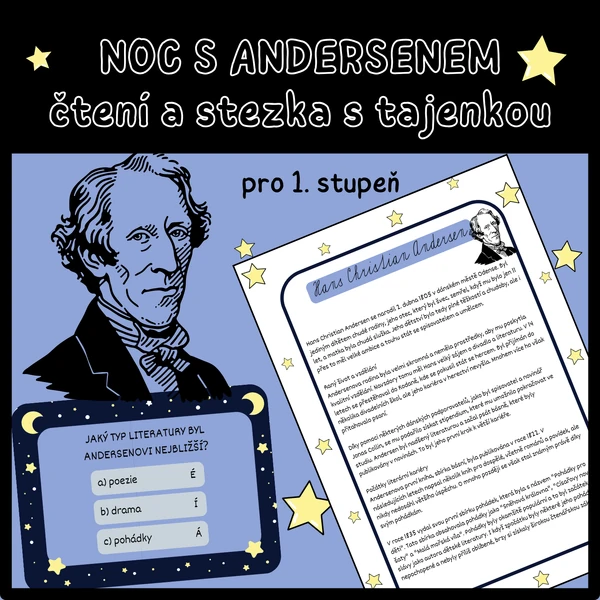 Noc s Andersenem - čtení a stezka s tajenkou