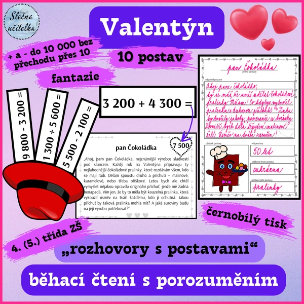 „ROZHOVORY S POSTAVAMI“ - VALENTÝNSKÉ BĚHACÍ ČTENÍ S POROZUMĚNÍM 3