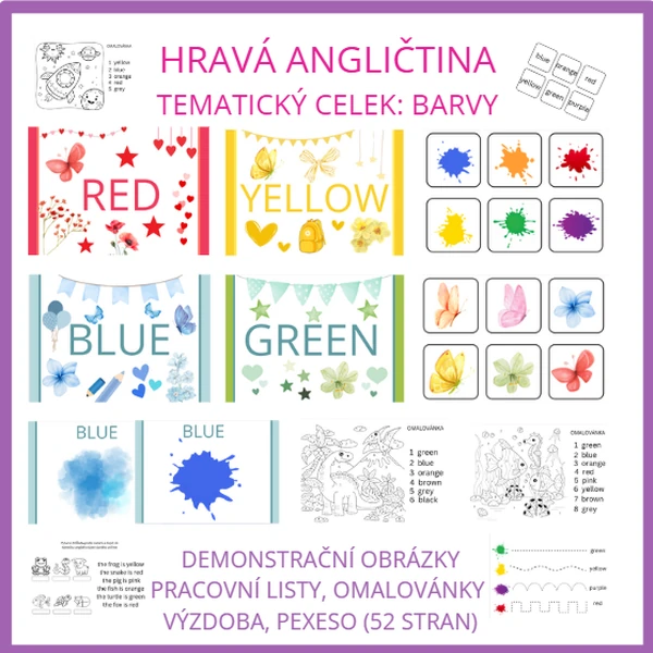 Tematický celek: hravá angličtina BARVY