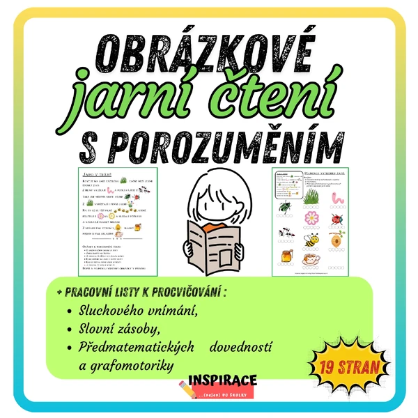 Obrázkové JARNÍ čtení s porozuměním