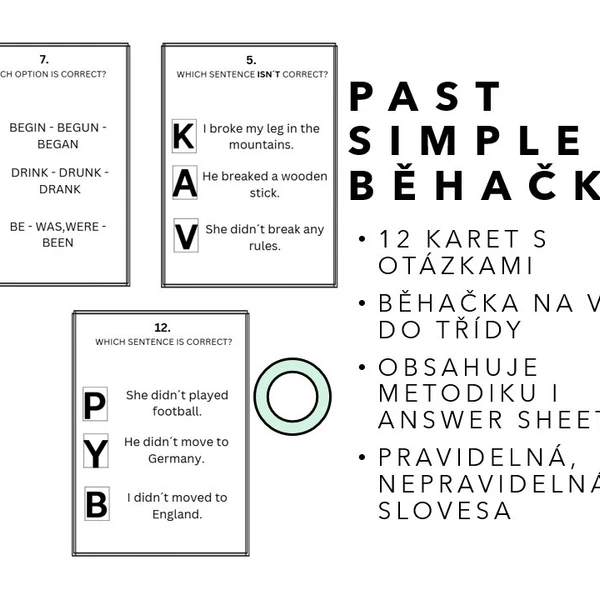 Past simple - běhačka