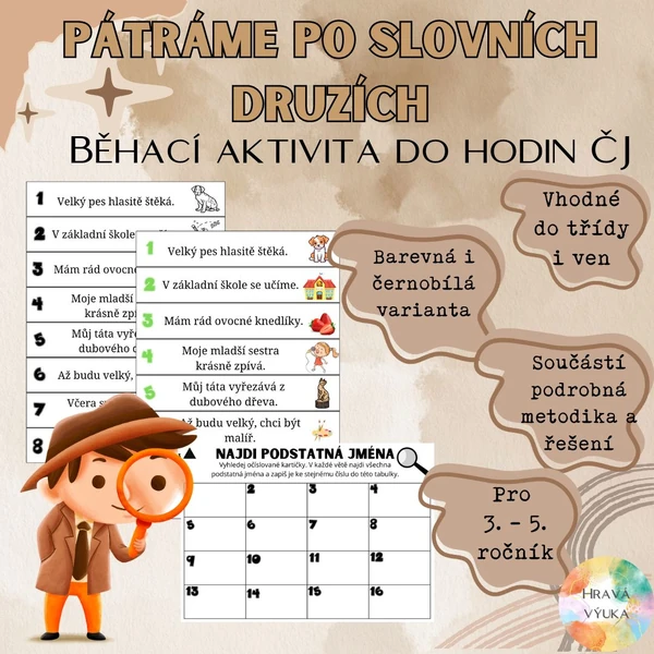 Pátráme po slovních druzích