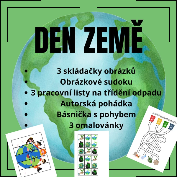 Den Země - pracovní listy