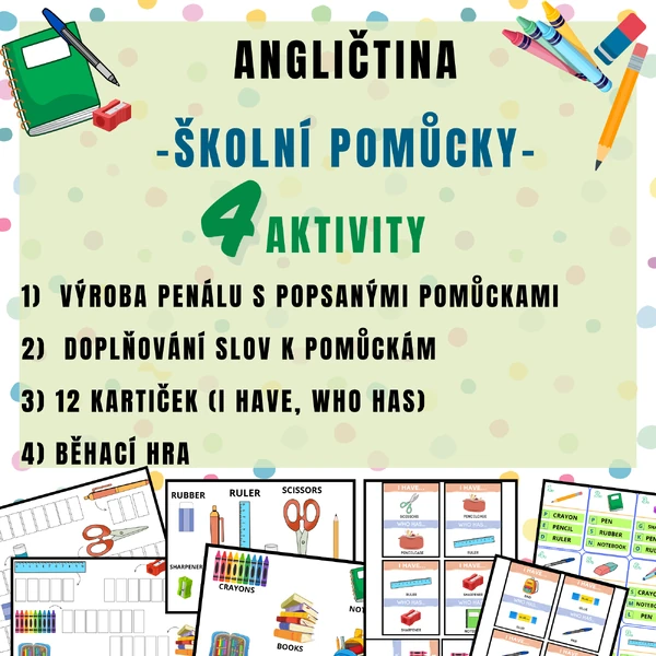 ŠKOLNÍ POMŮCKY - school supplies