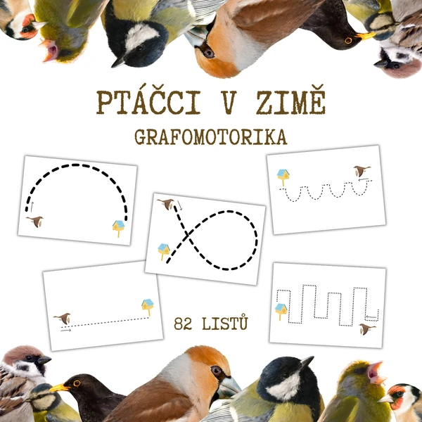 PTÁČCI V ZIMĚ - grafomotorika