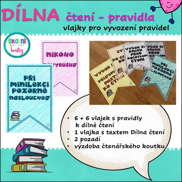 DÍLNA čtení - pravidla