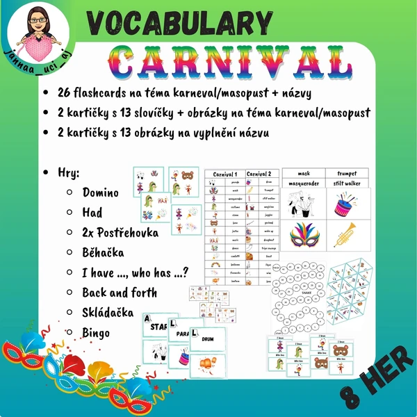 AJ - CARNIVAL - vocabulary