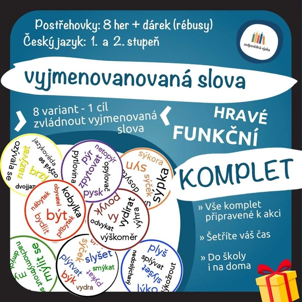 Postřeh! Vyjmenovaná slova MEGA balíček