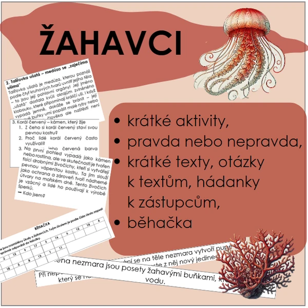 Žahavci - soubor aktivit