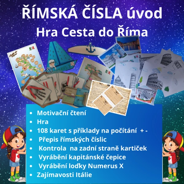 ŘÍMSKÁ ČÍSLA úvod hra_Cesta do Říma