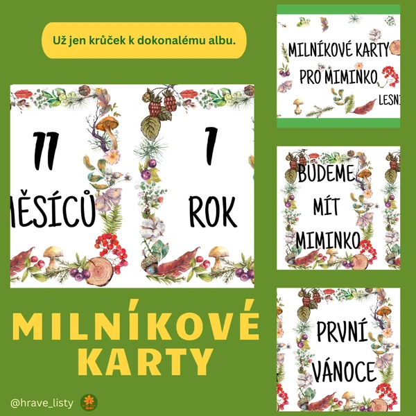Milníkové karty - lesní
