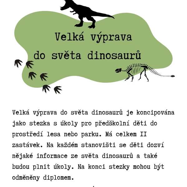 Velká výprava do světa dinosaurů