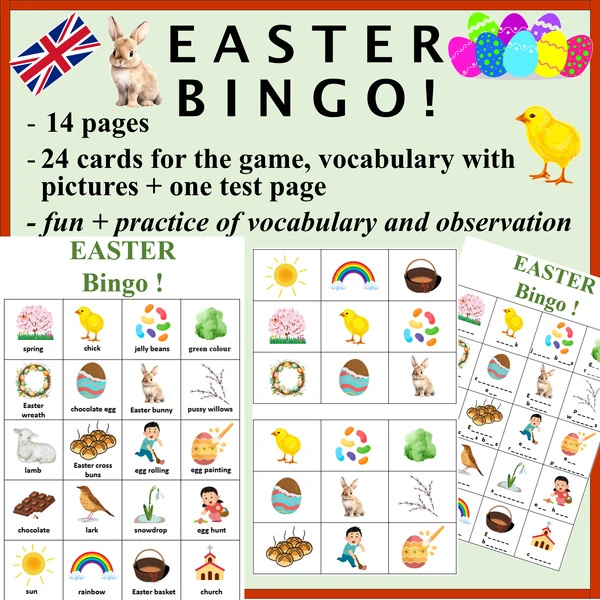 Velikonoce / Easter Bingo!