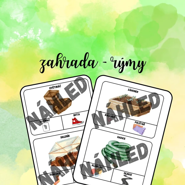 zahrádka - rýmy