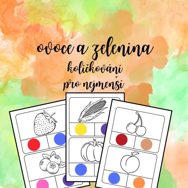 ovoce a zelenina - barvičky
