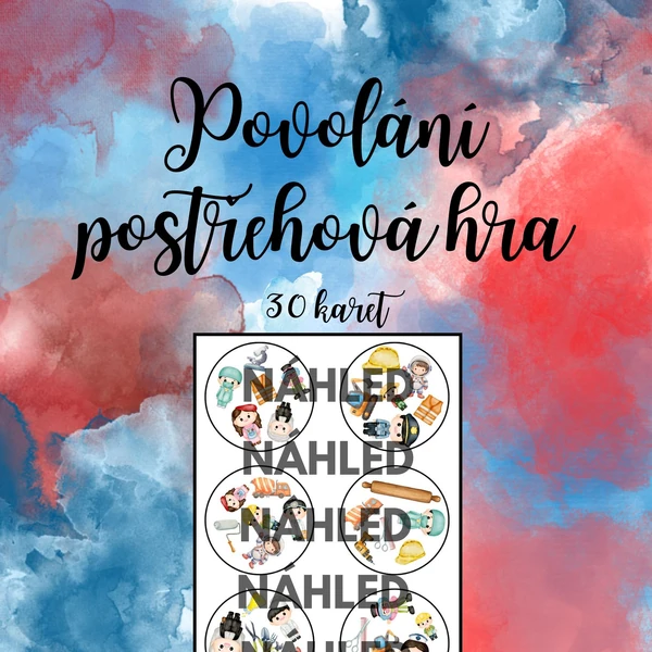 Povolání - postřehová hra 