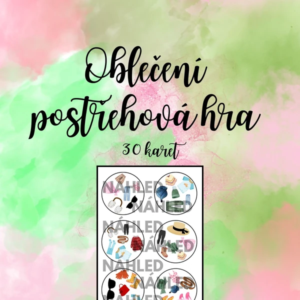Oblečení - postřehová hra