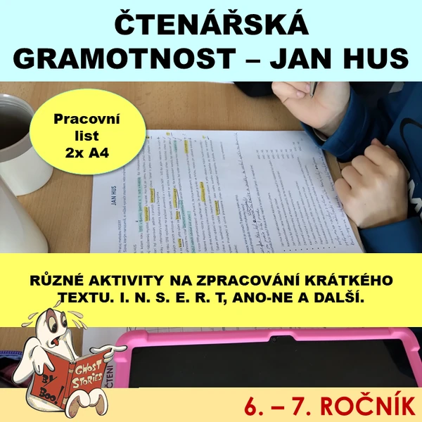 Jan Hus - práce s textem - ČJ, D